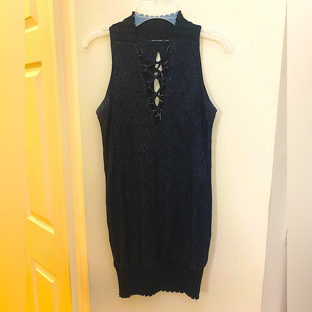 Salvage Black Tunic Top